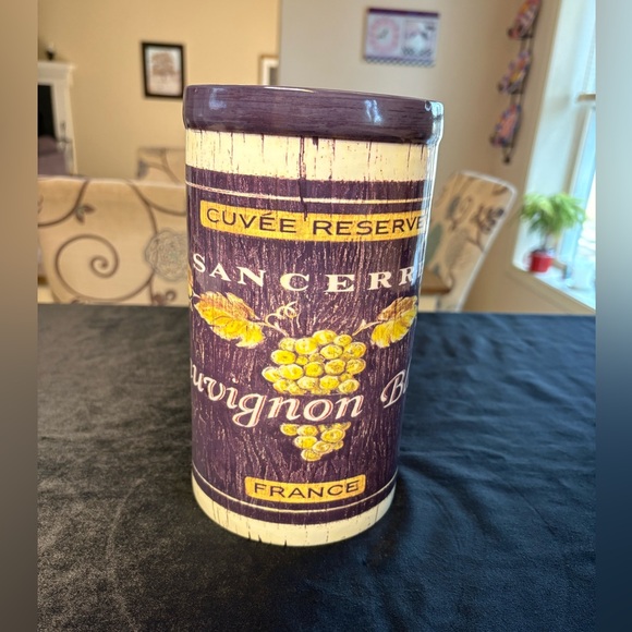 Other - Decorative Ceramic Wine Canister Holder